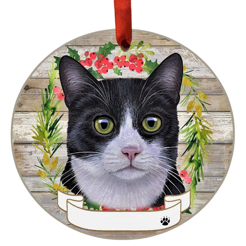 Black & White Cat Ornament
